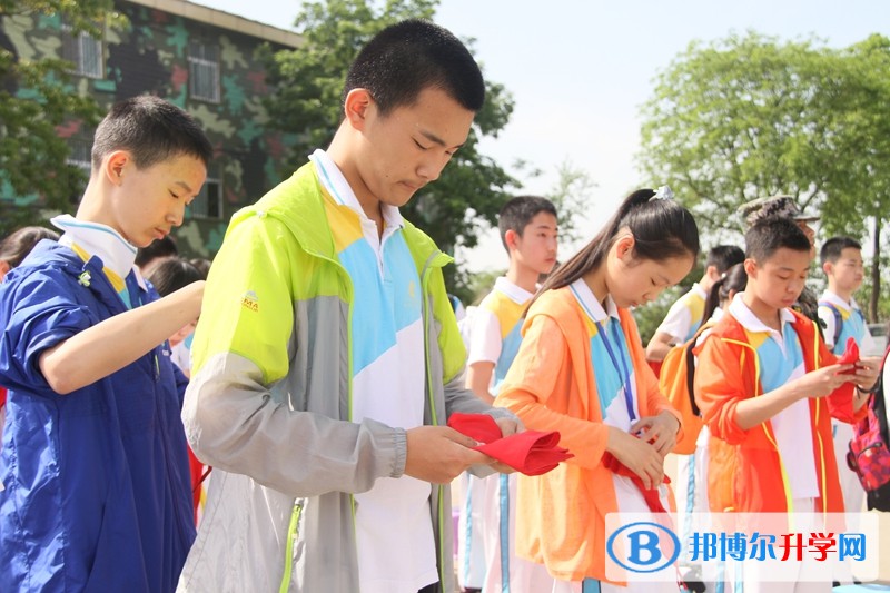 青羊實驗中學舉行新團員入團宣誓儀式