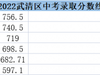 2022天津武清區中考錄取分數線（天津武清區中考）
